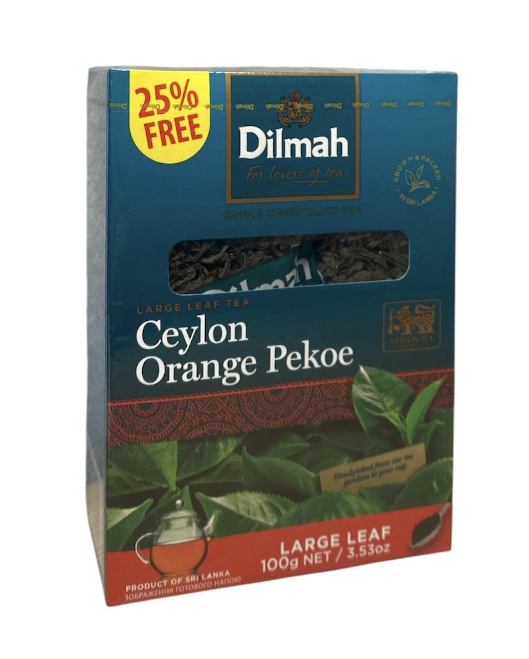 Чай Dilmah Ceylon Черный крупнолистовой 100 г (60524)