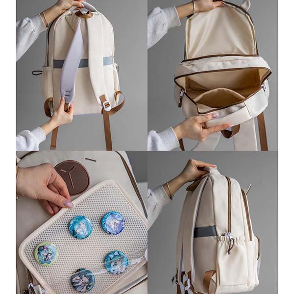 Рюкзак молодежный Capybara 45х31х13 см Бежевый (ЦБ-00032199) - фото 2 Рюкзак молодежный Capybara 45х31х13 см Бежевый (ЦБ-00032199) - фото 2