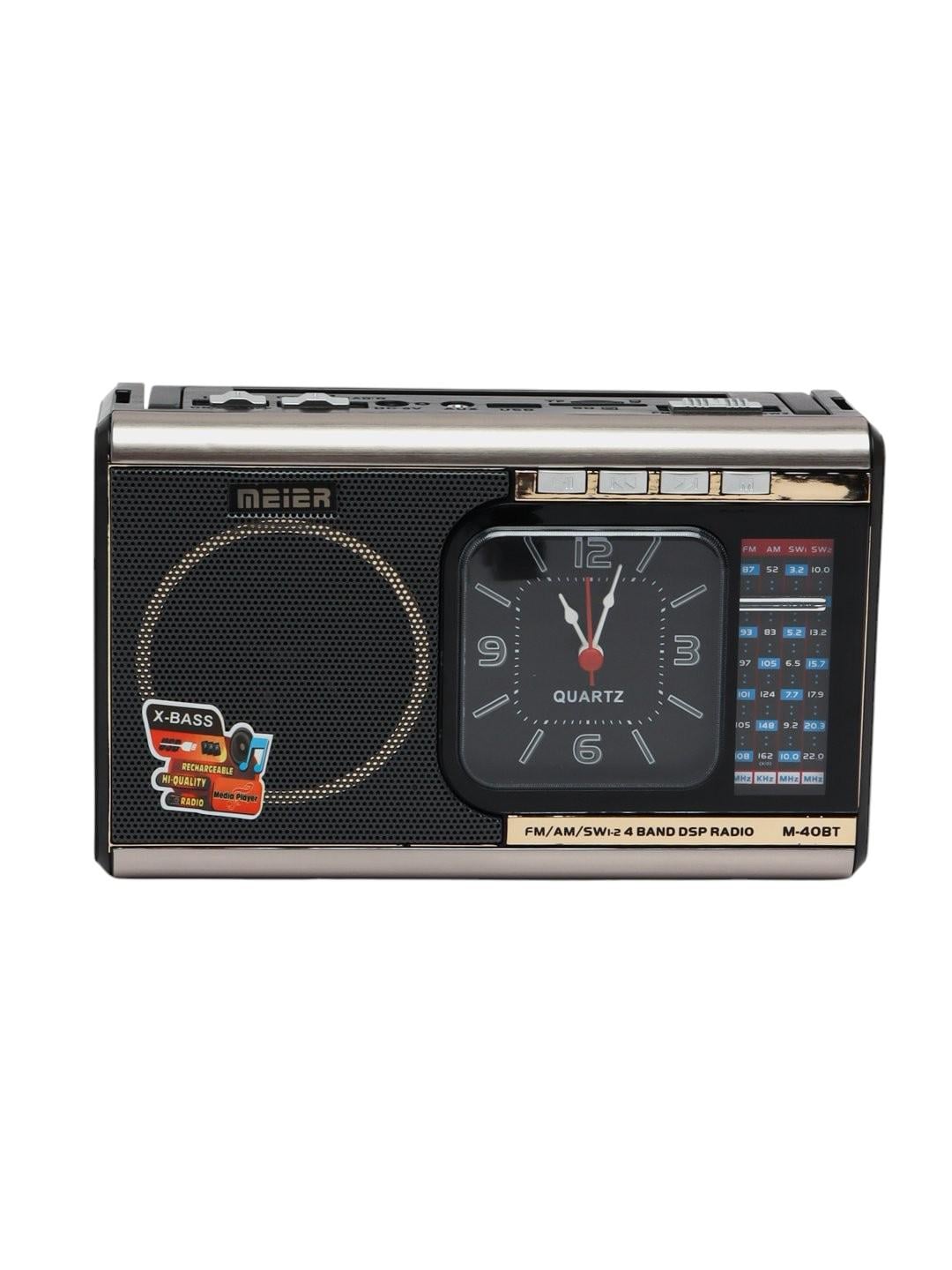 Радиоприемник Meier M 40BT на аккумуляторе с фонарем Серый (24401910) Радиоприемник Meier M 40BT на аккумуляторе с фонарем Серый (24401910)
