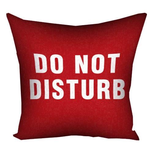 Подушка с принтом Presentville "Do not disturb" 40x40 см (4P_22O007)