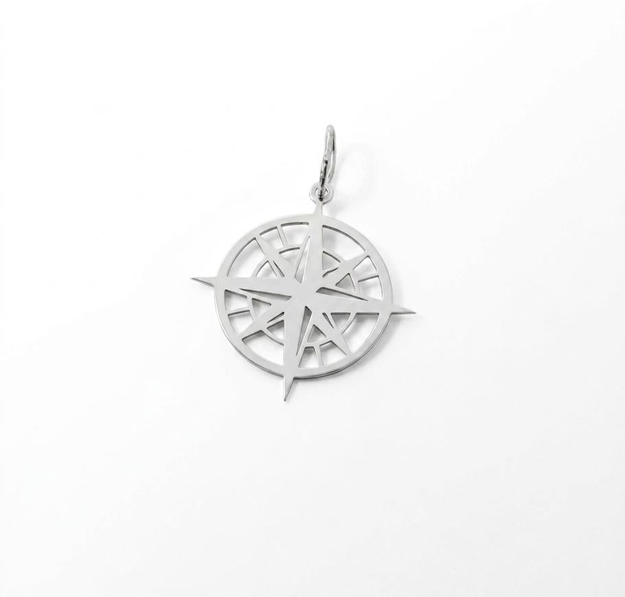 Кулон серебряный Maxi Silver 9672 Розы ветров компас со звездой (89672)
