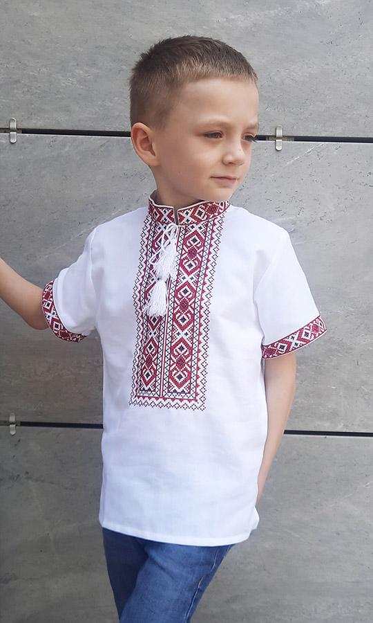 Вишиванка для хлопчика Вишиваночка р. 152 Білий (743-2к) Вишиванка для хлопчика Вишиваночка р. 152 Білий (743-2к)