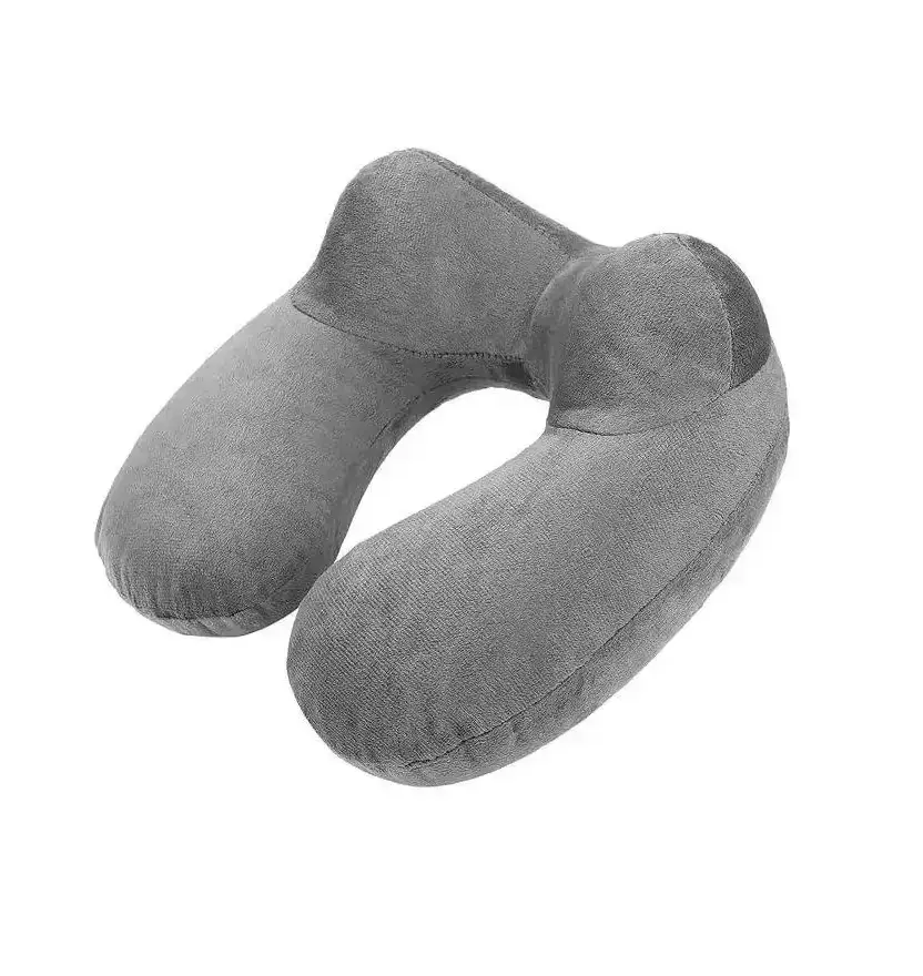 Дорожный набор надувная подушка с маской и берушами Серый (А000104-2)