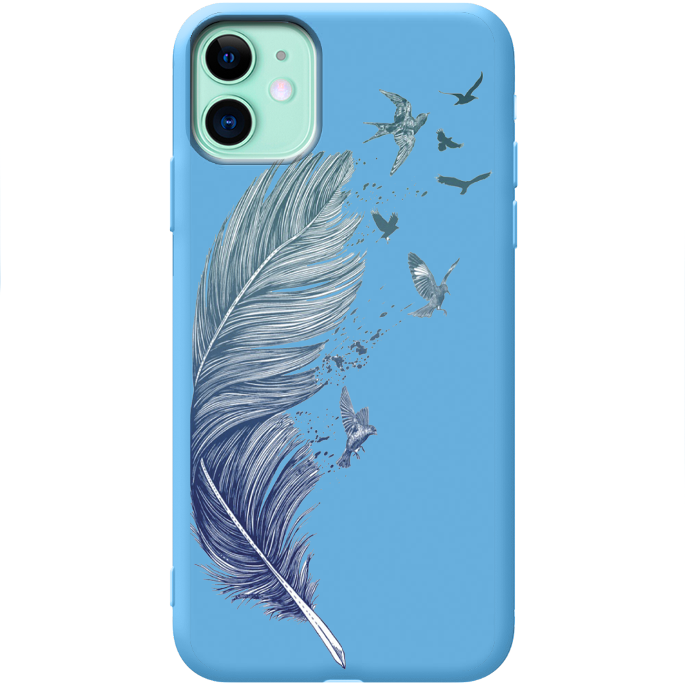 Чехол Boxface iPhone 11 Feather Голубой силикон (38184-cc38-43042) Чехол Boxface iPhone 11 Feather Голубой силикон (38184-cc38-43042)