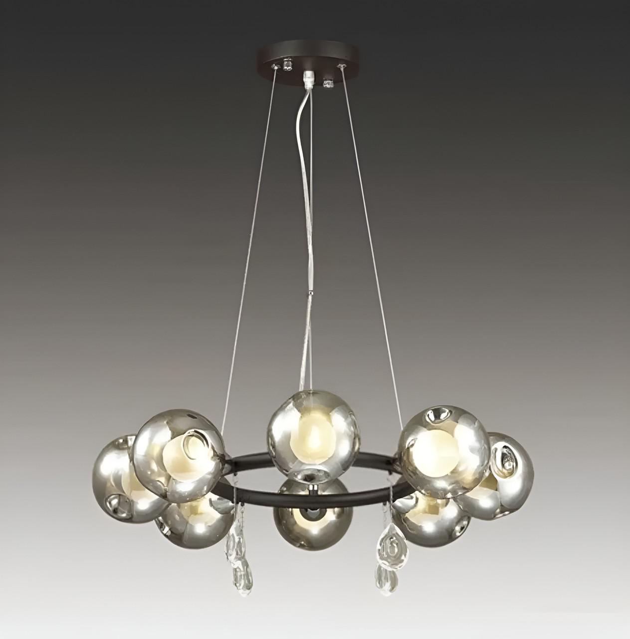 Люстра Sirius с каркасом-кольцом под восемь ламп G9 Черный (H288-8)