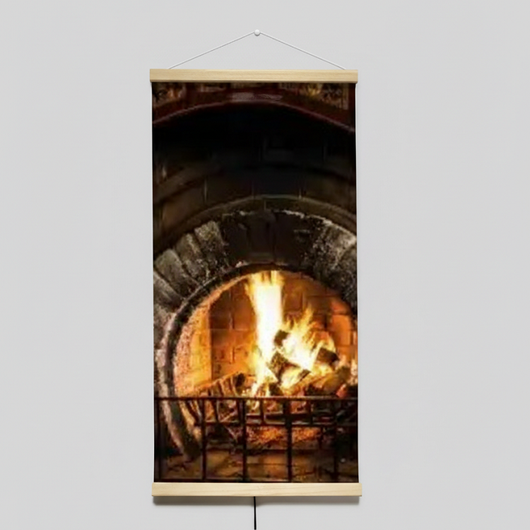 Картина-обогреватель Камин энергосберегающая инфракрасная 200 Вт 100x50 см (1335125528)