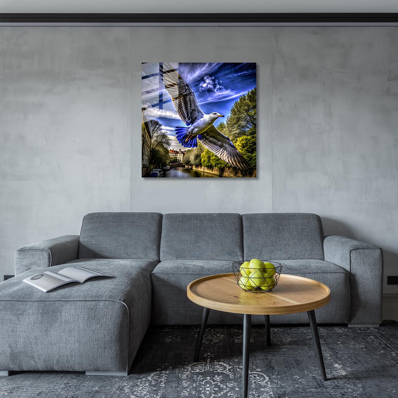 Картина на стекле NovellaPrint Крылья свободы 90х90 см (490.3) - фото 6