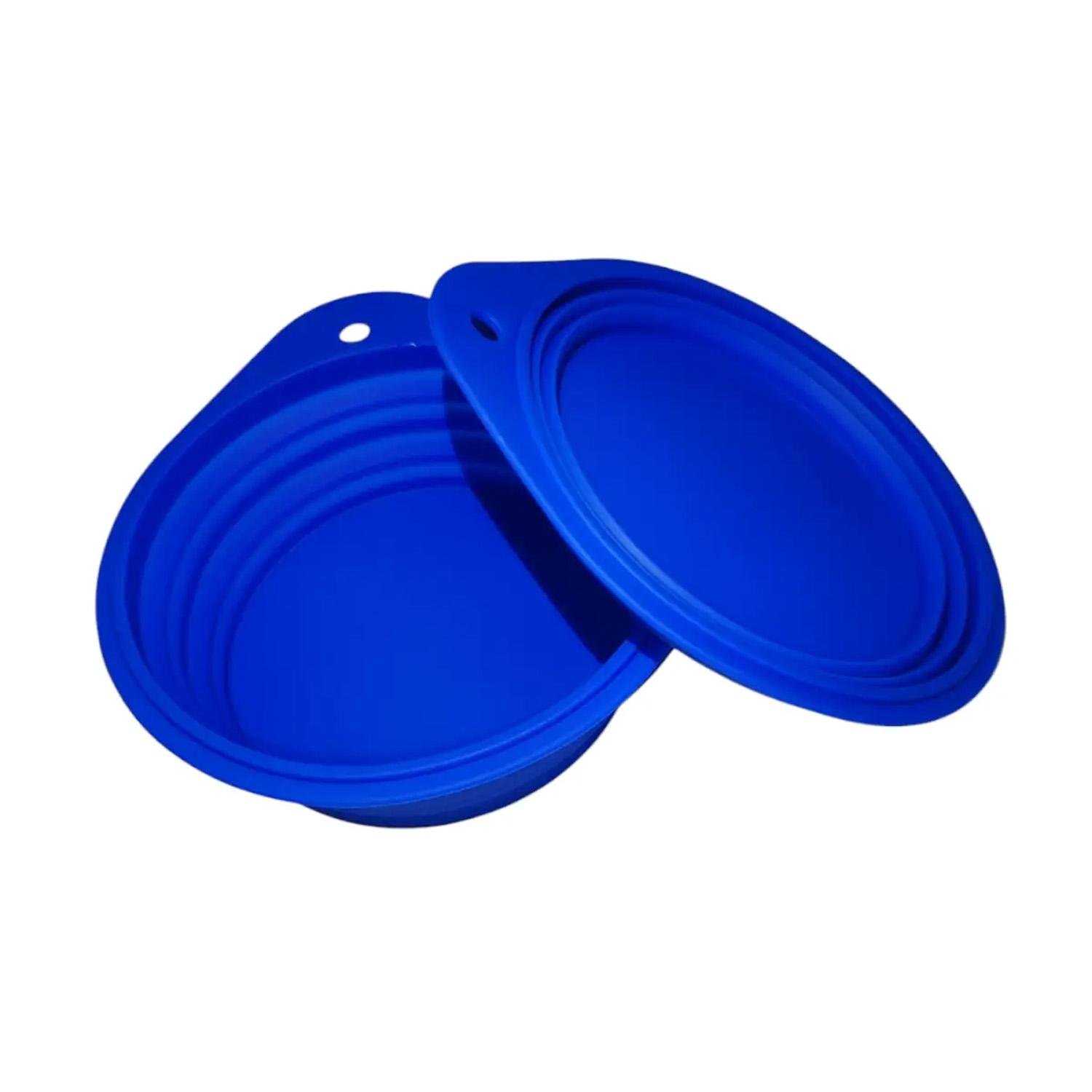 Миска для котів та собак складна силіконова Синій (87156) - фото 2 Миска для котів та собак складна силіконова Синій (87156) - фото 2