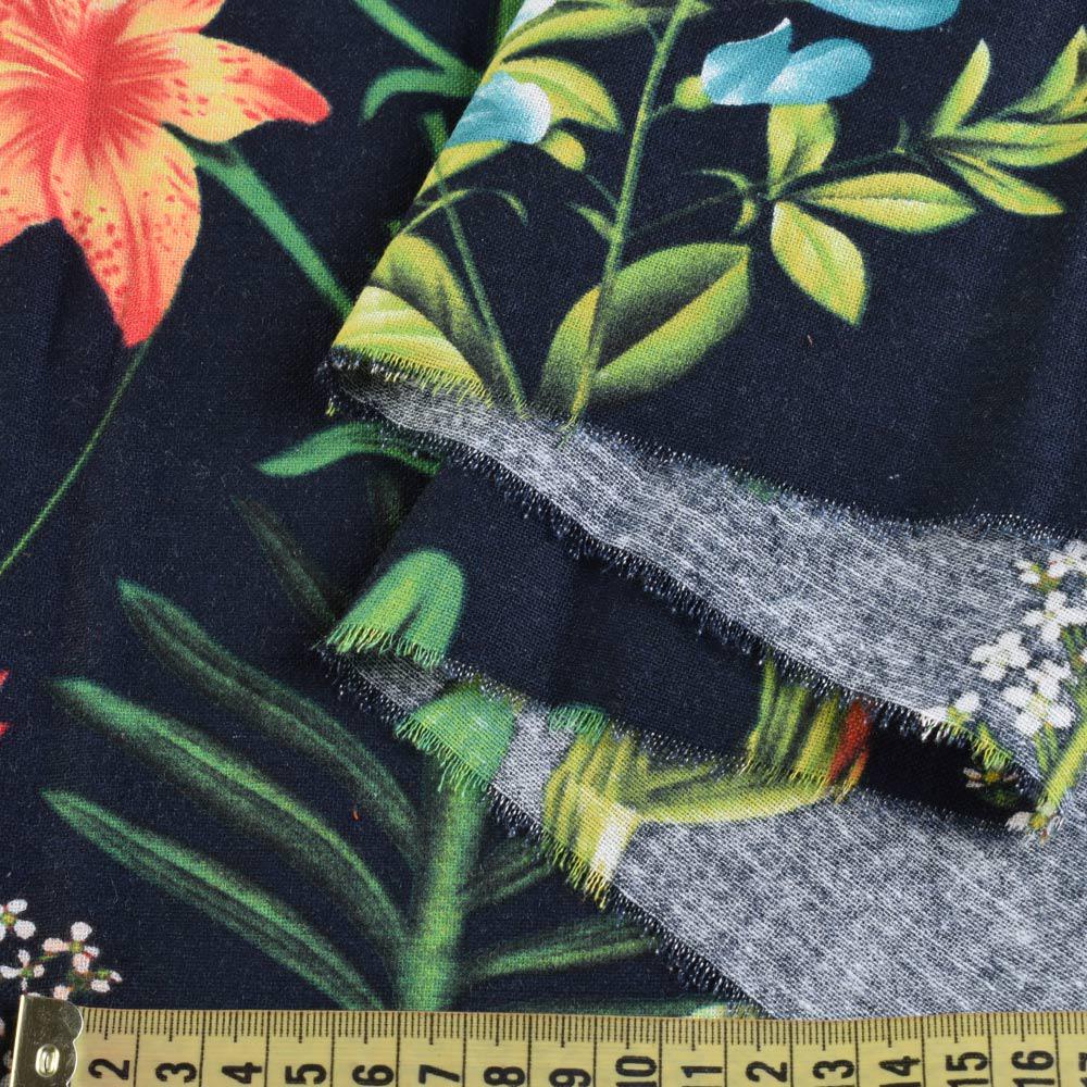 Тканина льон листя ширина 150 см Різнокольоровий (12652.007) - фото 2