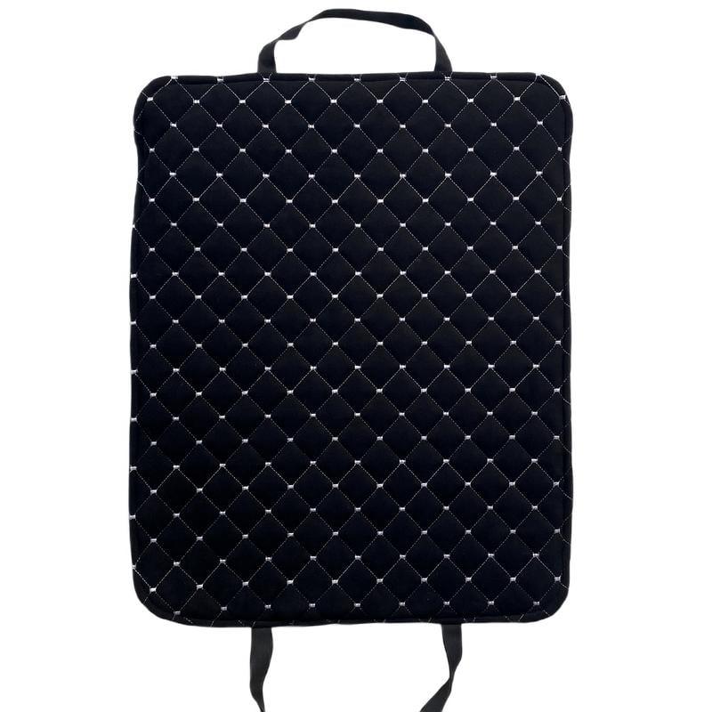 Накидка Lux на спинку переднего сиденья эко-замша с прошивкой 1 шт. Черный/Белый (754) Накидка Lux на спинку переднего сиденья эко-замша с прошивкой 1 шт. Черный/Белый (754)