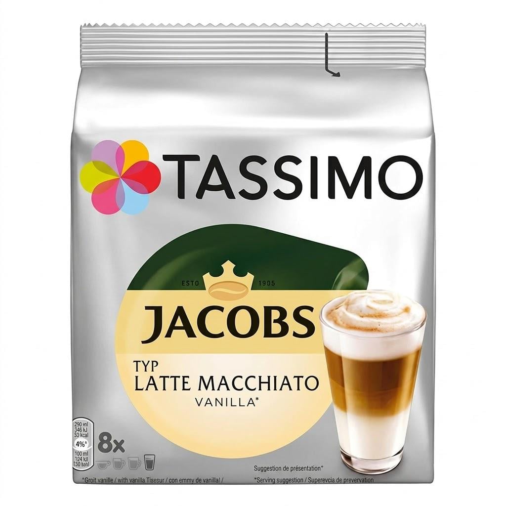 Кофе в капсулах Jacobs Tassimo Latte Macchiato vanilla 8 шт. (Ar200012)