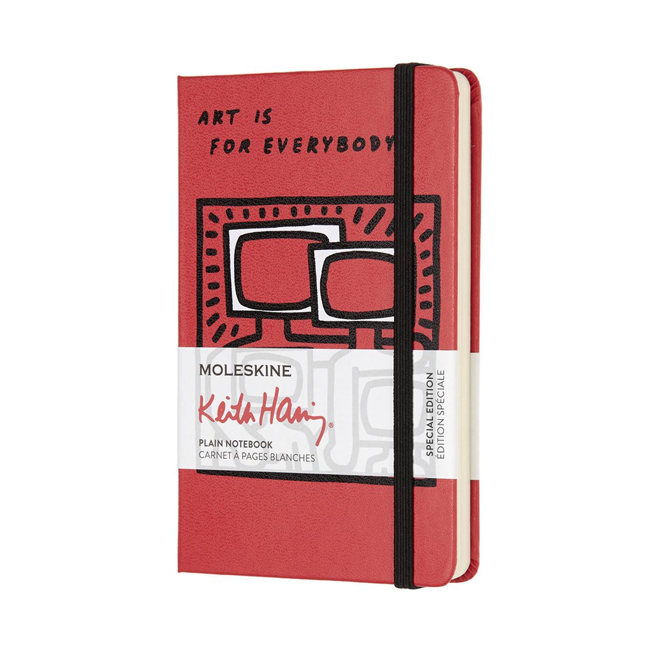 Блокнот Moleskine Limited Keith Haring карманный 192 страницы красный нелинованный 9х14 см (8055002854818)