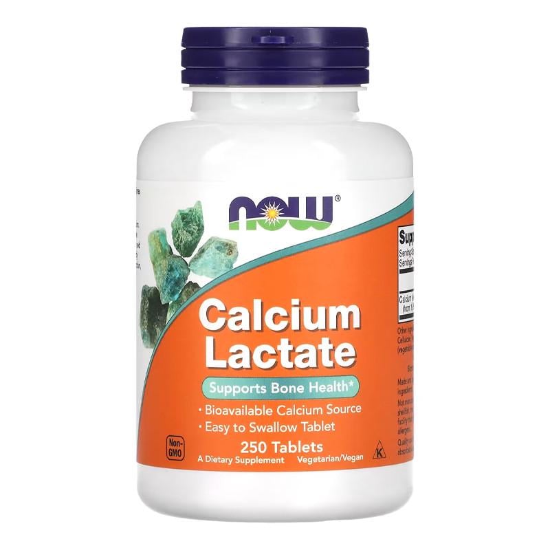 Кальций NOW Calcium Lactate 250 табл. (22690-01)