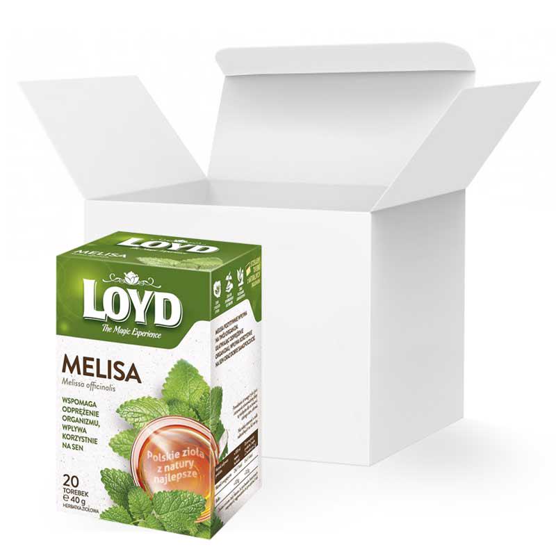 Чай в квадратних пакетиках Loyd Меліса 2 г х 20 шт. 6 уп.
