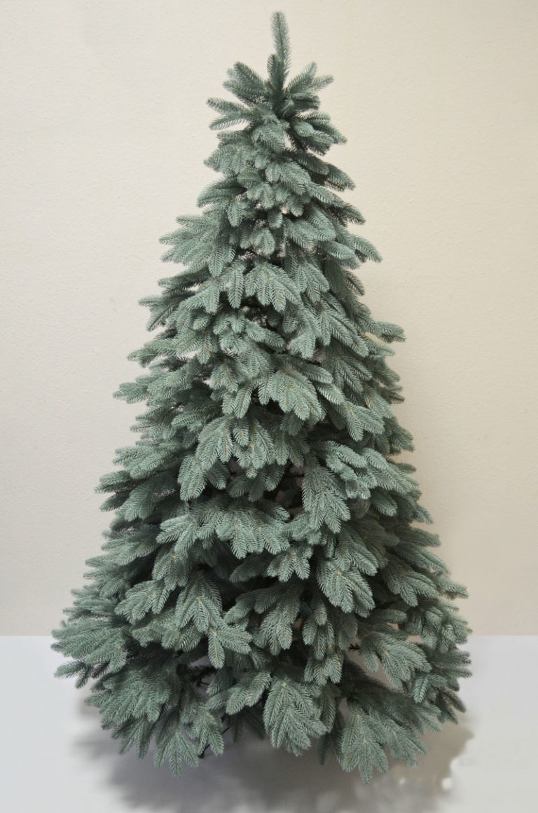 Елка искусственная литая премиум 2,3 м Голубой