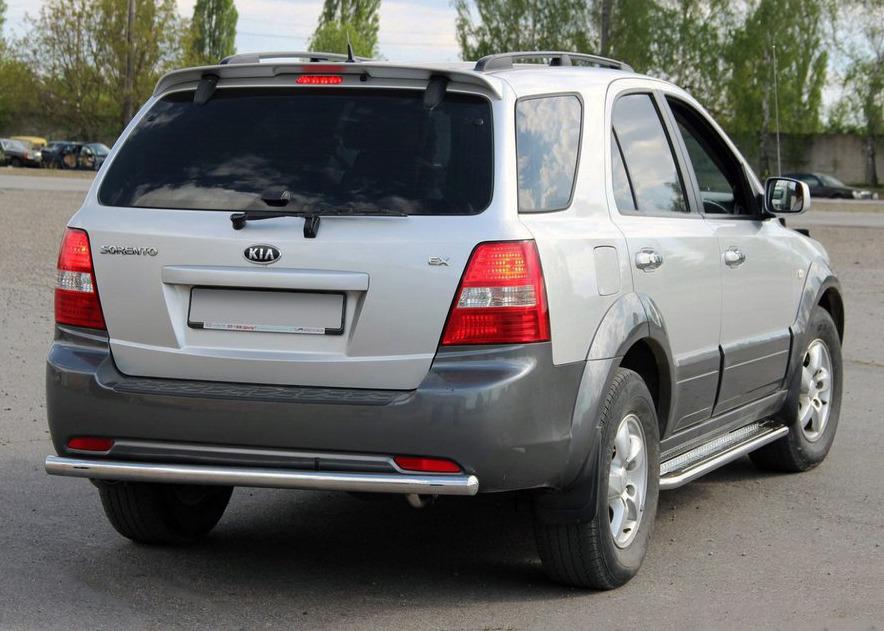 Задняя дуга AK002 CAN для Kia Sorento 2002-2009 гг. нержавеющая сталь Хром