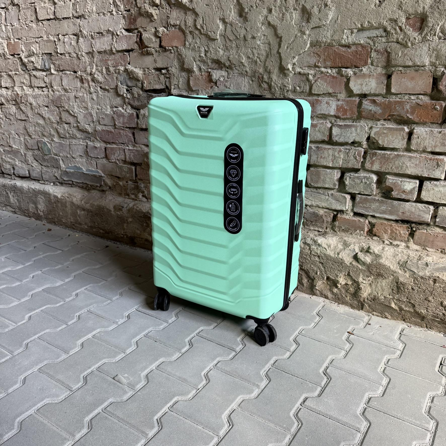 Чемодан Wings PEA01 дорожный L Мятный (26557310) - фото 4 Чемодан Wings PEA01 дорожный L Мятный (26557310) - фото 4