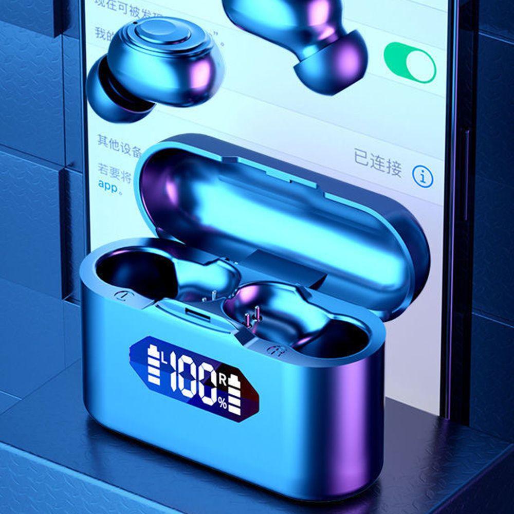 Навушники бездротові Bluetooth із зарядним кейсом та індикатором заряду Чорний (X37) - фото 3