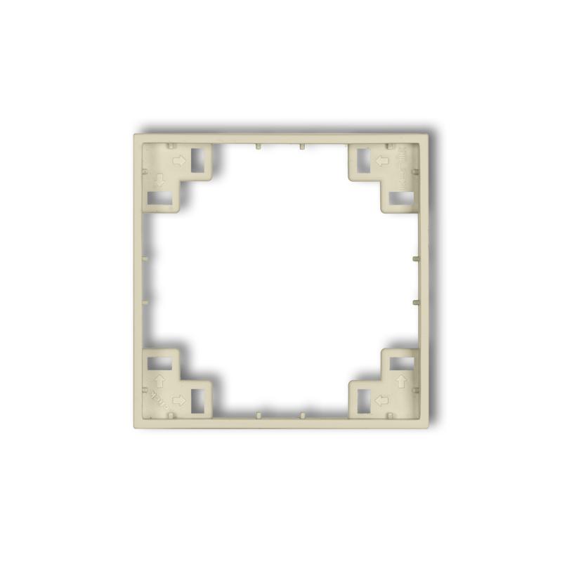 Рамка промежуточная Karlik Mini для розетки выключателя одноместная Фундук (44MRP-1)