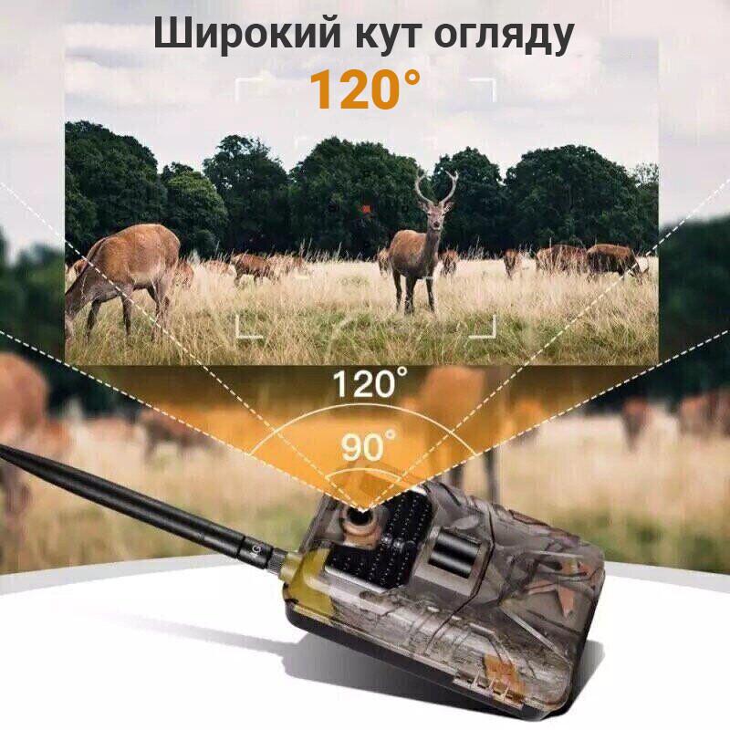 Фотоловушка Suntek HC-900plus 4G/APP камера для охоты 2K/30 Мп с приложением iOS&Android - фото 5 Фотоловушка Suntek HC-900plus 4G/APP камера для охоты 2K/30 Мп с приложением iOS&Android - фото 5