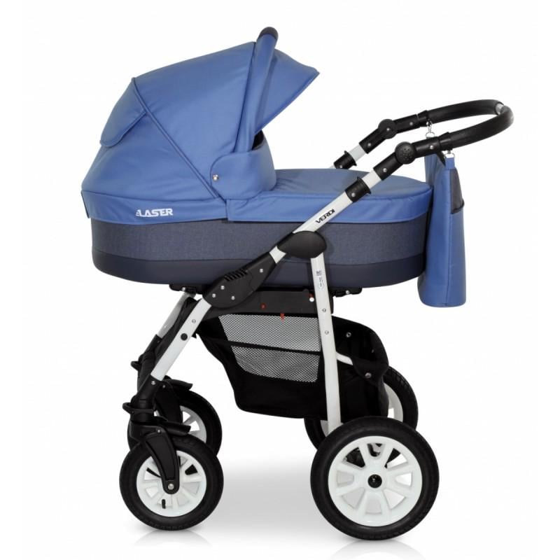 Коляска Verdi Laser універсальна 2в1 з дощовиком та сумкою Синій