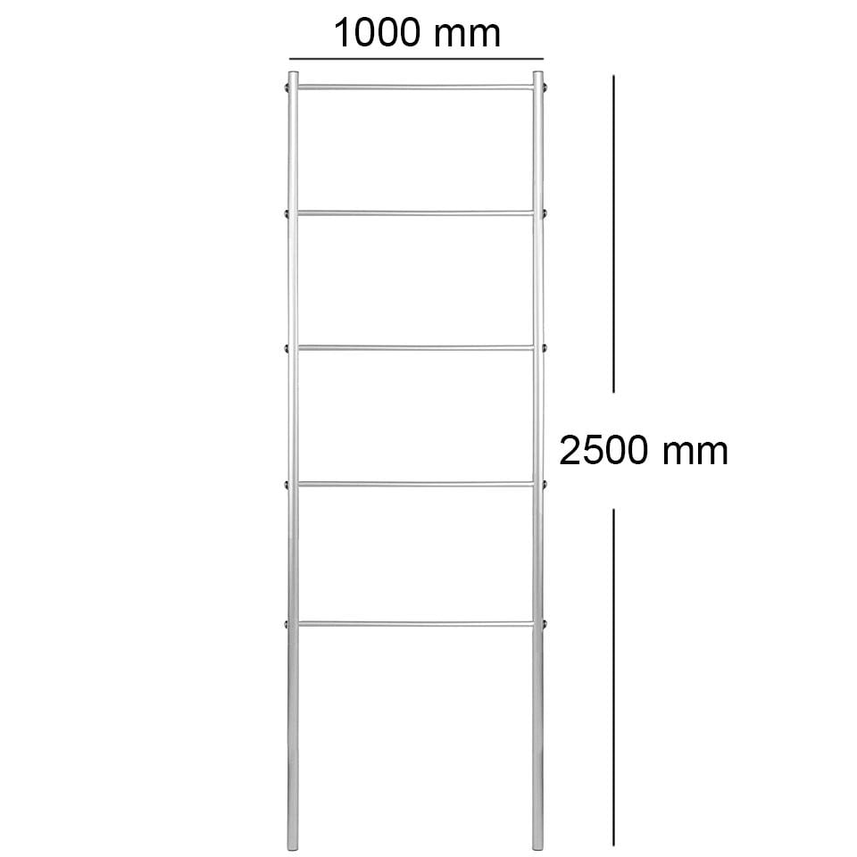 Опора для растений шпалеры садовые 2500х1000 мм d 24 мм/d 12 мм (ШС-D24/D12-2500*1000) - фото 2