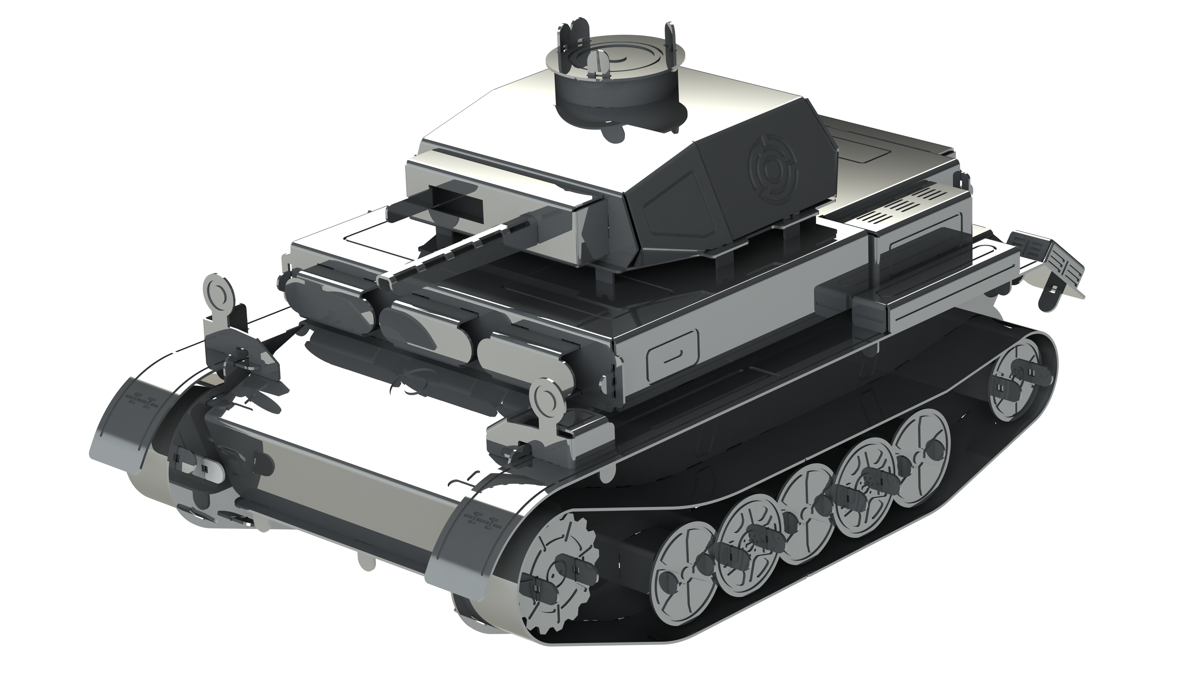 Конструктор METAL-TIME Pz.Kpfw II Ausf G MT061 колекційна модель (3031516)