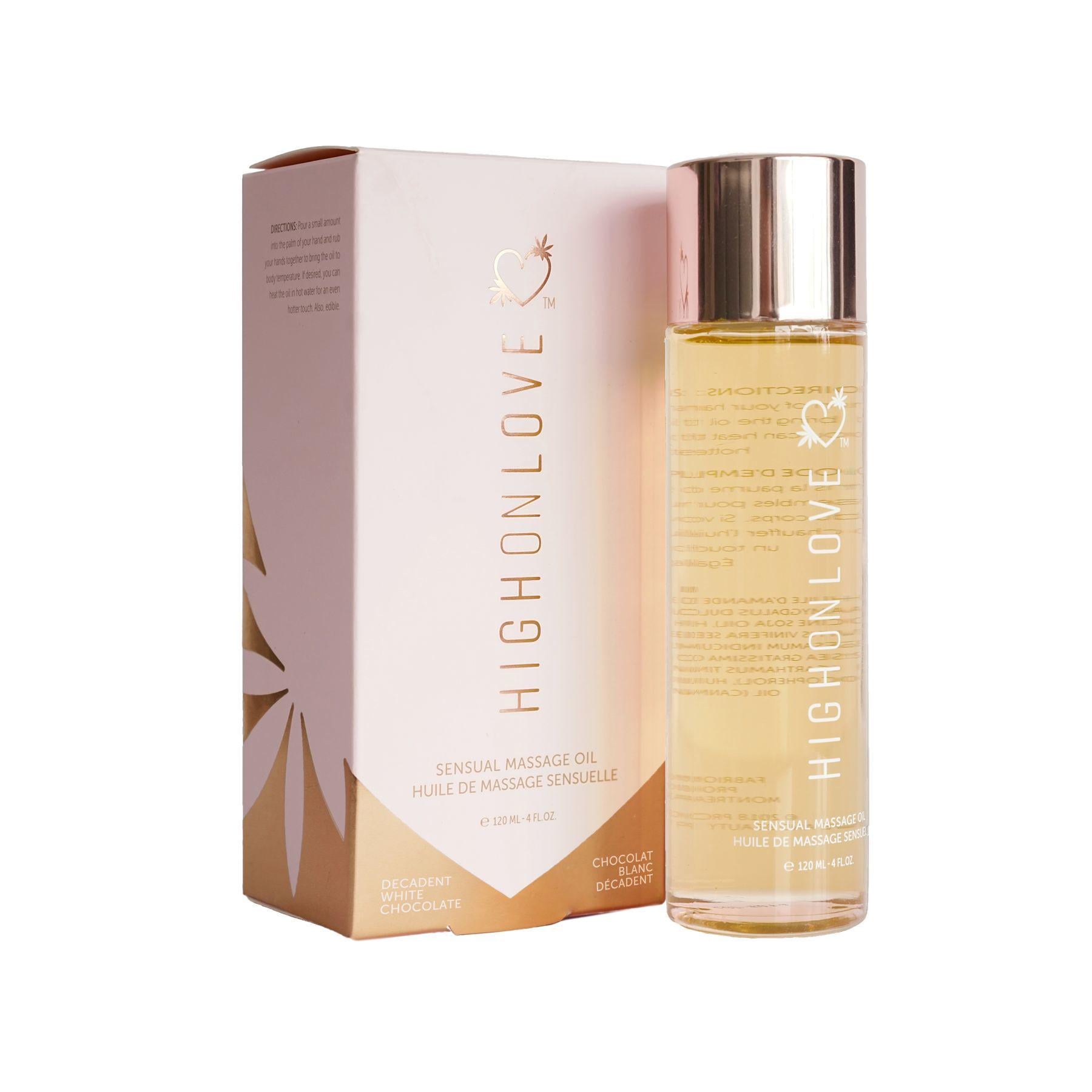 Массажное масло HighOnLove Massage Oil Decadent White Chocolate 120 мл