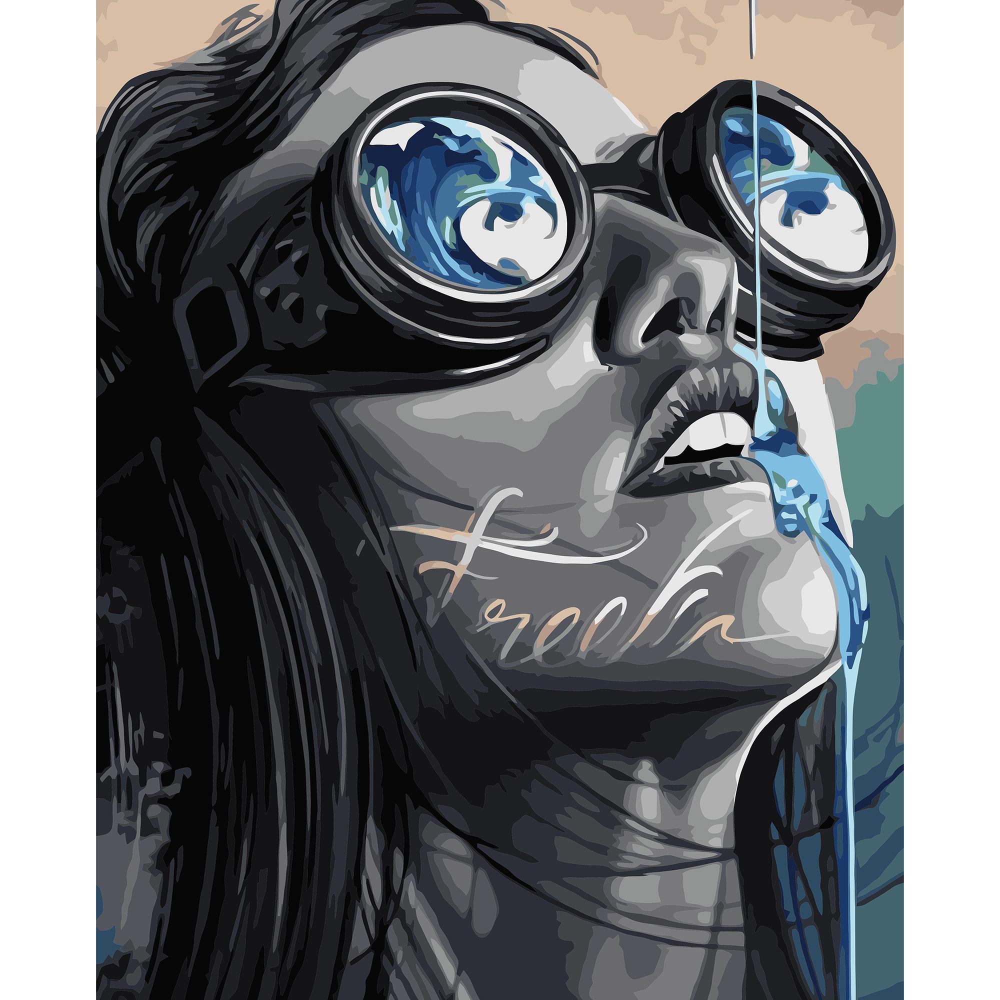 Картина за номерами Strateg Гості з майбутнього 40x50 см (VA-3201)