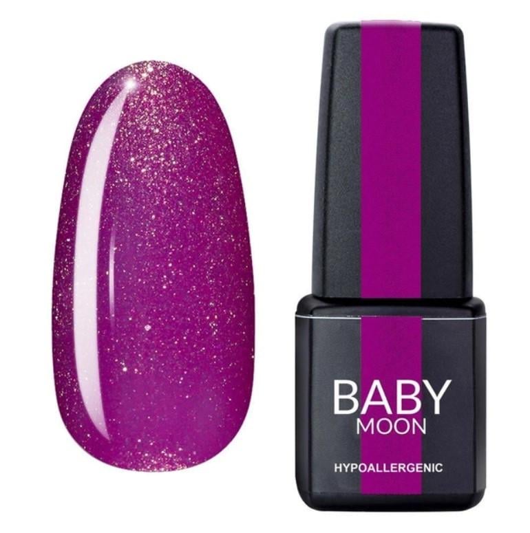 Гель-лак BABY MOON Dance Diamond Gel polish 6 мл №06 Фиолетовый с золотым шиммером - фото 1