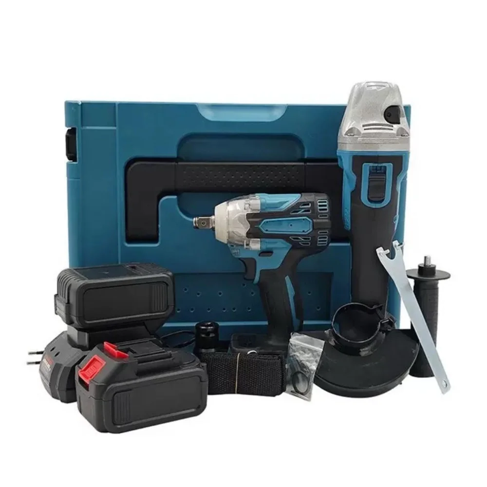 Набор инструментов 2в1 гайковерт/болгарка 48V с 2 АКБ