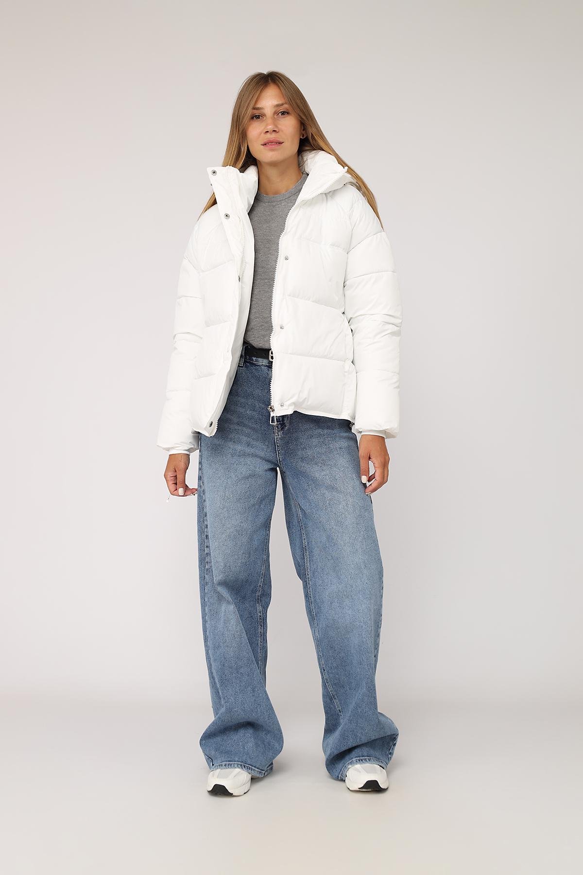 Куртка жіноча зимова ЦБ-00277860 р. 52 Білий (29080048) - фото 2 Куртка жіноча зимова ЦБ-00277860 р. 52 Білий (29080048) - фото 2