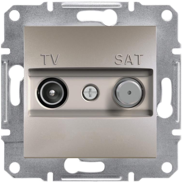Розетка телевизионная TV-SAT конечная Schneider Asfora Бронзовый