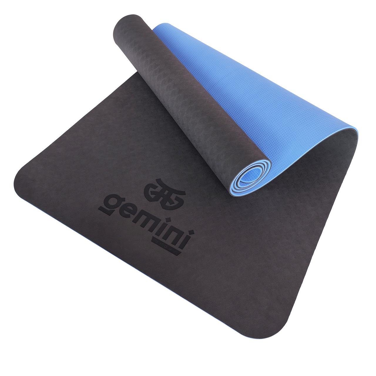 Коврик для фитнеса и йоги Gemini Pro GE-6BDBL TPE/TC 6 мм (14729312) - фото 1 Коврик для фитнеса и йоги Gemini Pro GE-6BDBL TPE/TC 6 мм (14729312) - фото 1