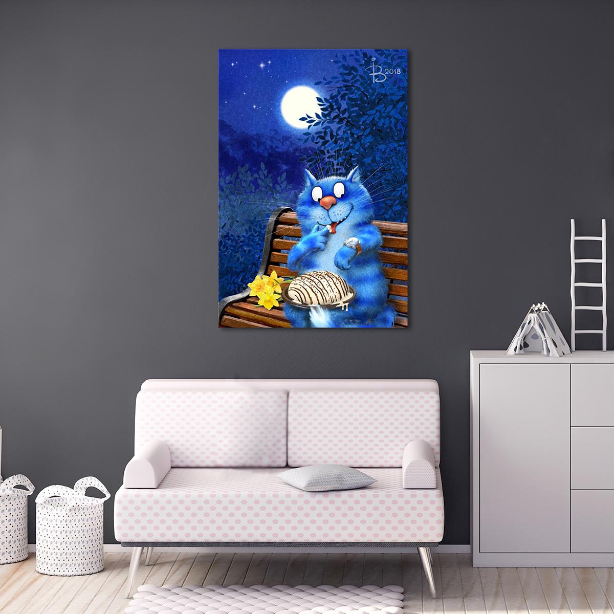 Модульная картина Полнолуние 1 модуль 80x120 см