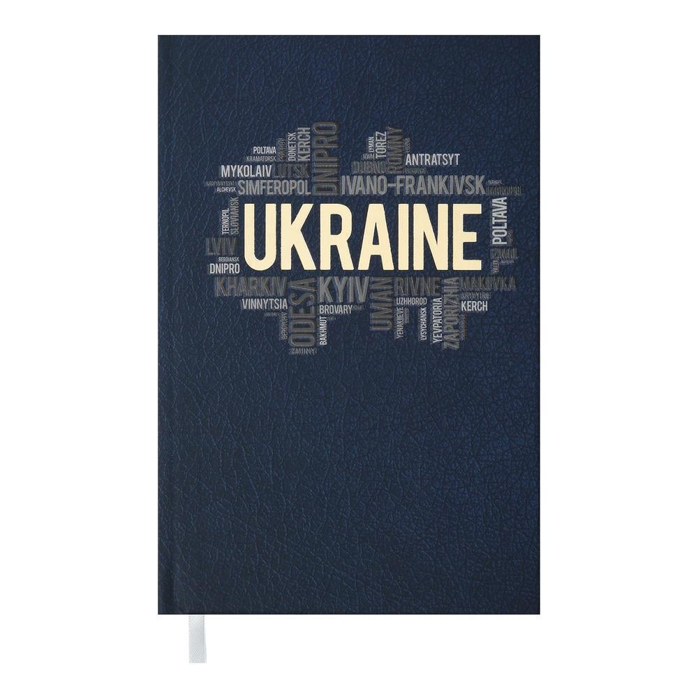 Дневник недатированный Buromax Ukraine A6 288 стр. Темно-синий (BM.2609-03)
