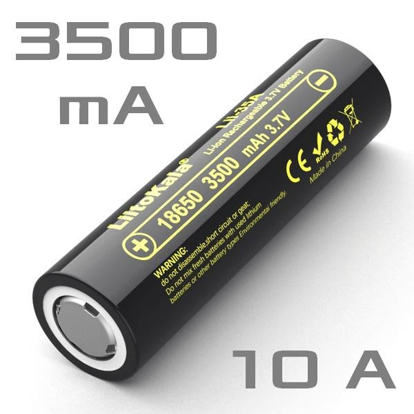 Аккумулятор LiitoKala Lii-35A 18650 Li-Ion 3500 mAh 10 A (548) - фото 2