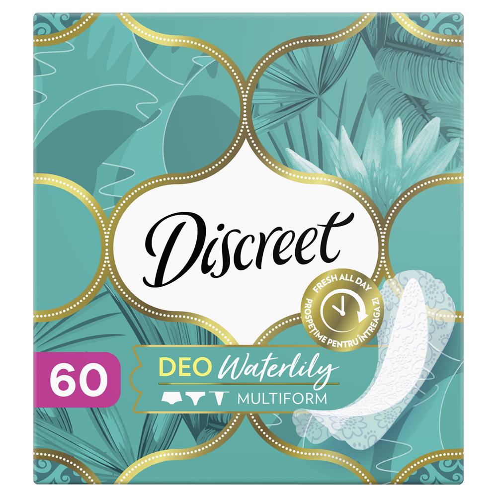 Прокладки гигиенические ежедневные Discreet Deo Water Lily Multiform Triple 60 шт. (30849336)
