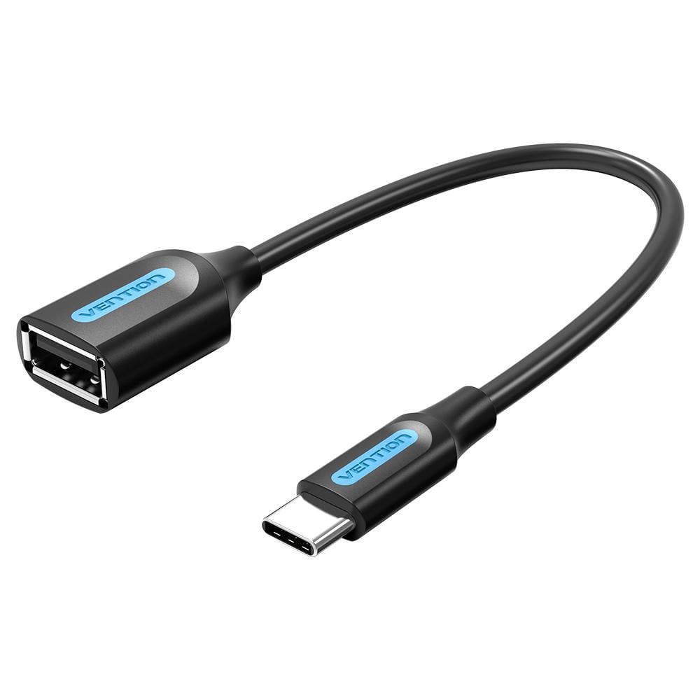 Кабель-перехідник OTG Vention USB-C/USB-A 0.15 м Чорний (CCSBB)
