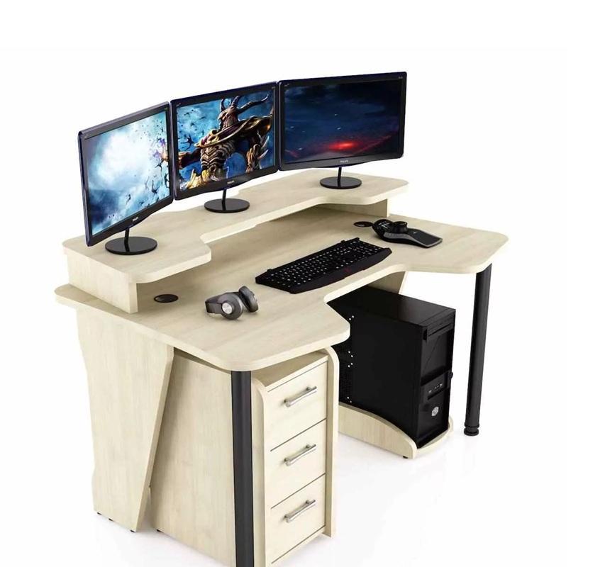 Геймерский стол COMFORT GTN12 120х87х75 см Бежевый/Клен Геймерский стол COMFORT GTN12 120х87х75 см Бежевый/Клен