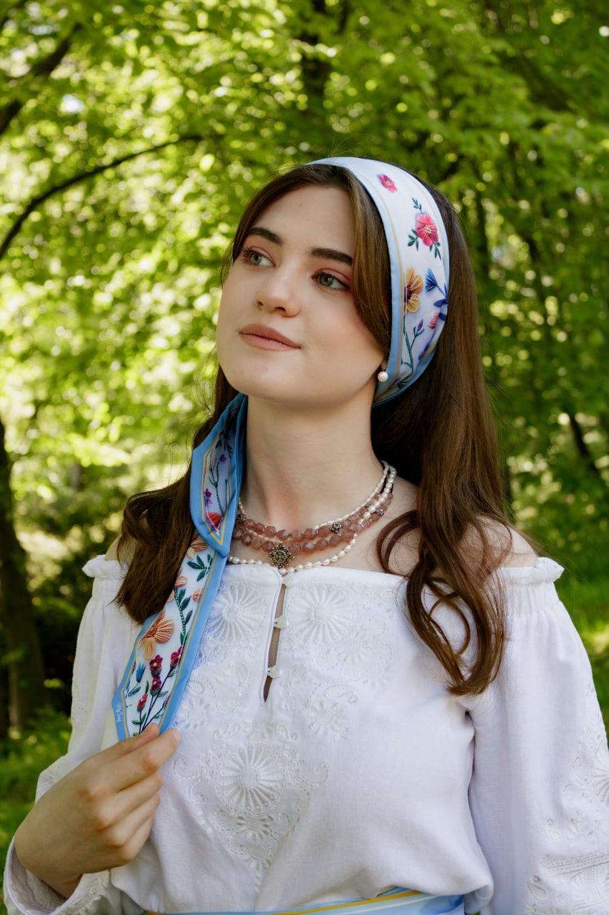 Твилли авторский двусторонний Myscarf Полевые цветы (18019855)