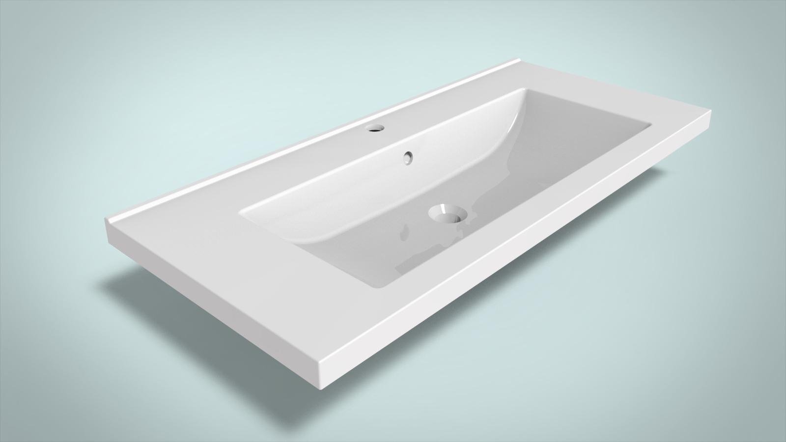 Умивальник Аmidicon Cosmopolitan 100х45 см Білий (091000450М01) - фото 2