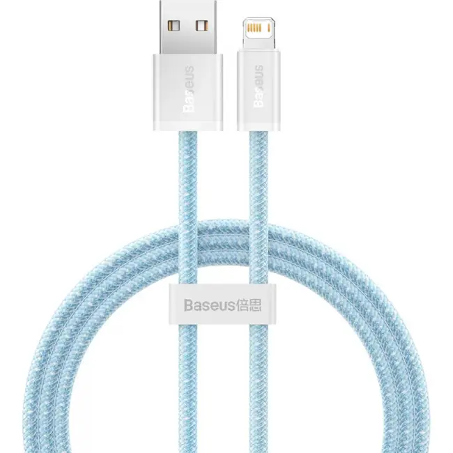 Кабель BASEUS Dynamic Series Fast Charging Cable USB to Lightning CALD000403 2,4A 1 м Blue - фото 1