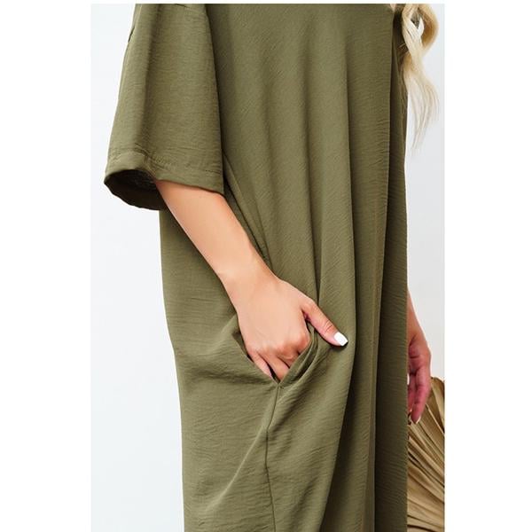 Туника женская 2XL Хаки (12767) - фото 4 Туника женская 2XL Хаки (12767) - фото 4