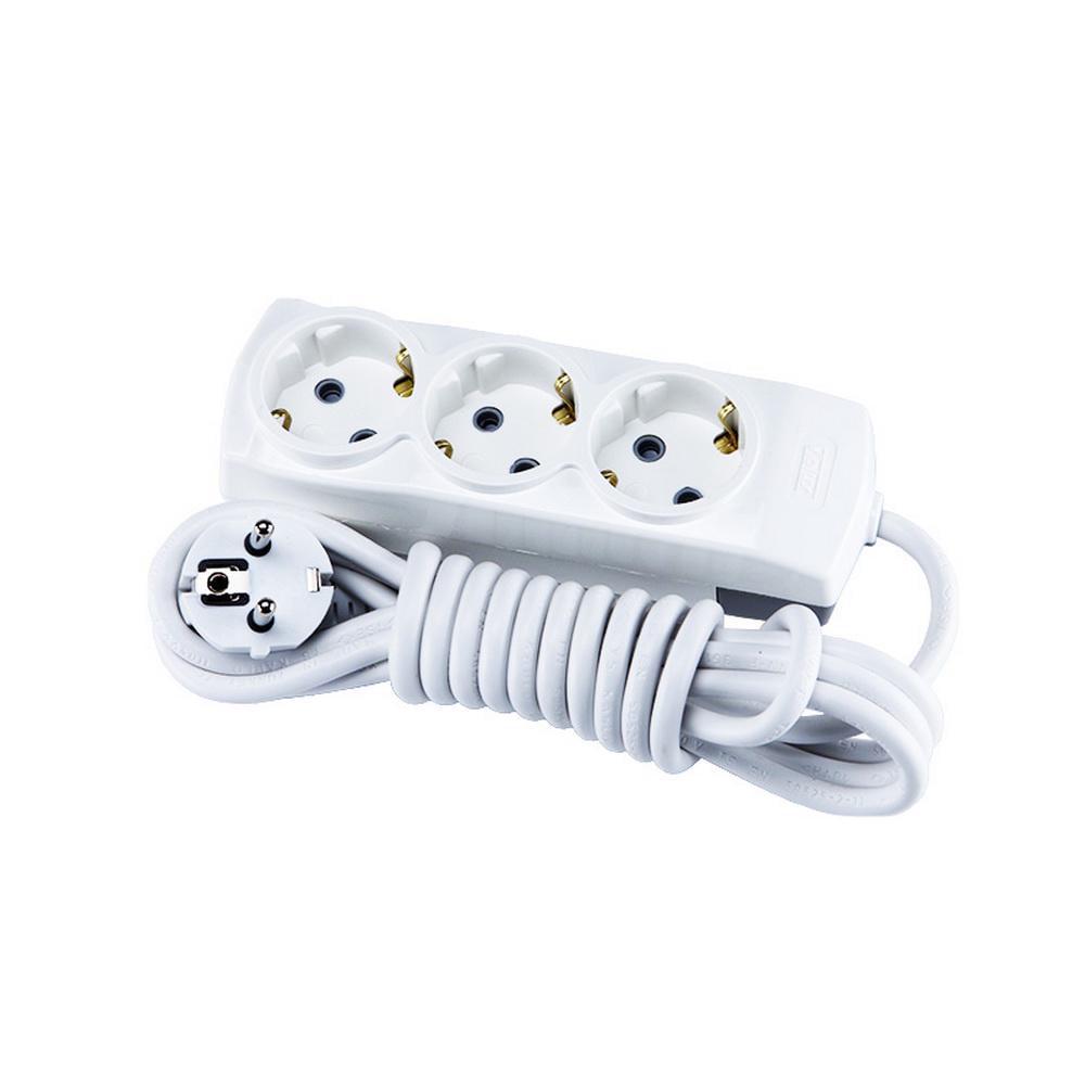 Подовжувач тримісний Violux з заземленням 2 м (920430)