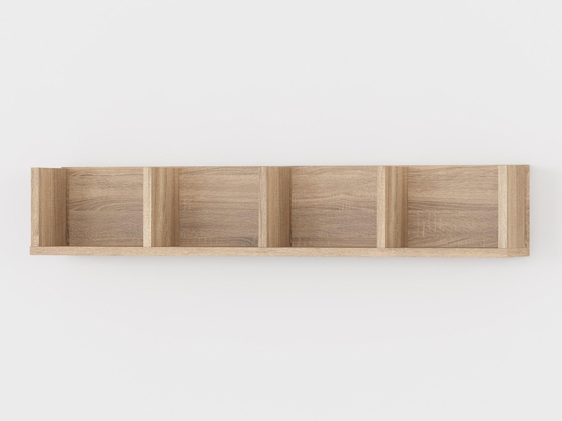 Полиця навісна Moreli FG-0031 на чотири відсіки 920х170х154 мм Дуб сонома (fg-0031-son)