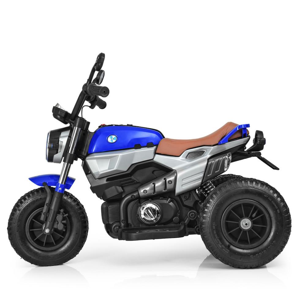 ばんび ᐉ Детский электромобиль Bambi мотоцикл 2WD 60 кг Синий (DE-169-E