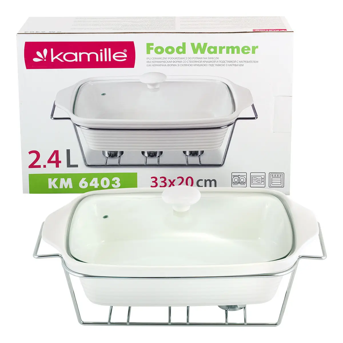 Мармит керамический Kamille 2,4 л (KM-6403)