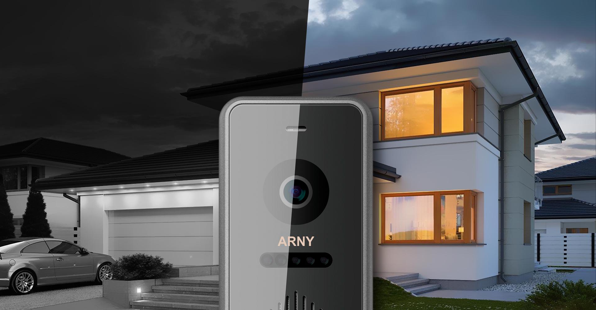 Відеопанель ARNY AVP-NG432 2Mpx з БКЗ і кронштейном 20° Graphite (270660) - фото 4