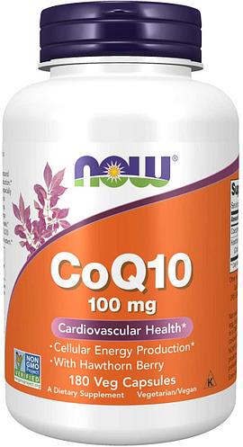 Коензим NOW Foods CoQ10 100 мг 180 Veg Caps